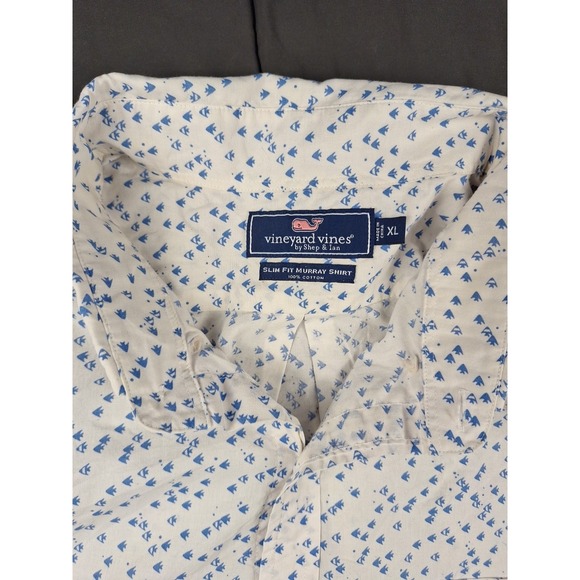 Vineyard Vines Other - Vineyard Vines Shirt Mens XL Slim Fit Murray Arrowhead Pattern White Preppy Club